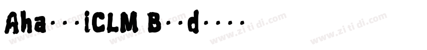 AharoniCLM Bold字体转换